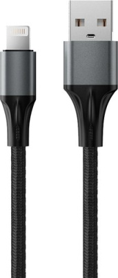 Кабель AccesStyle AL24-F100M USB Type-A - Lightning (1 м, черный)