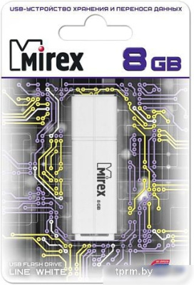 USB Flash Mirex Color Blade Line 8GB (белый) [13600-FMULWH08] 