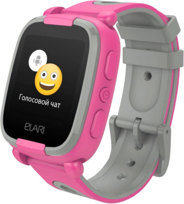 Детские умные часы Elari KidPhone 2 (розовый/серый) 