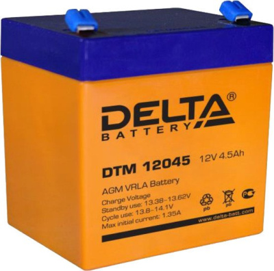 Аккумулятор для ИБП Delta DTM 12045 (12В/4.5 А·ч) 