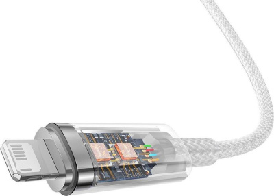 Кабель Baseus Explorer Series Fast Charging Cable with Smart Temperature Control 2.4A USB Type-A - Lightning (2 м, белый) 