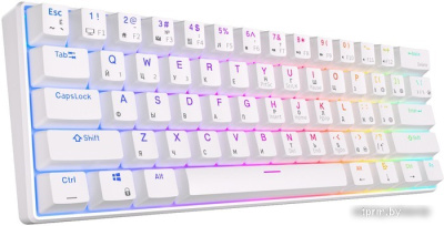 Royal Kludge RK61 RGB (белый, RK Red) 