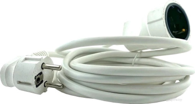 Удлинитель Glanzen ES-05-005 (белый) 