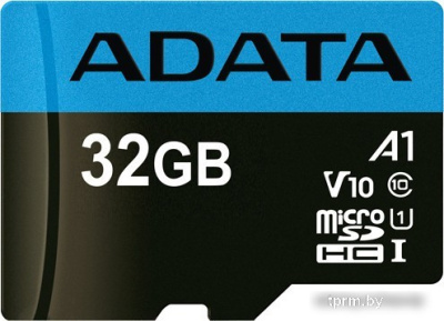 Карта памяти A-Data Premier AUSDH32GUICL10A1-RA1 microSDHC 32GB (с адаптером) 