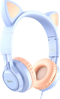 Наушники Hoco W36 (голубой)