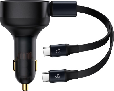 Автомобильное зарядное Baseus Enjoyment Pro 2-in-1 Car Charger C+L 60W C00057802111-02 