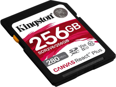 Карта памяти Kingston Canvas React Plus V60 SDXC 256GB 