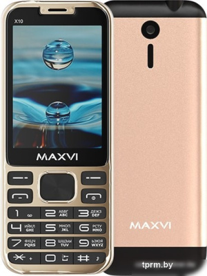 Мобильный телефон Maxvi X10 (золотистый) 