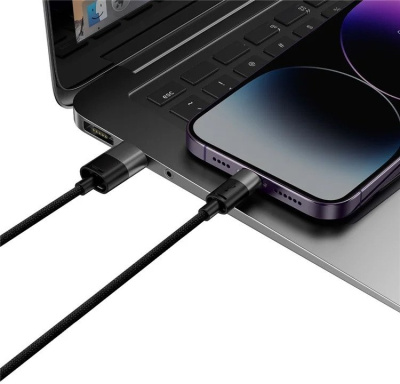 Baseus StarSpeed 1-for-3 Fast Charging Data Cable (1.2 м, черный) 