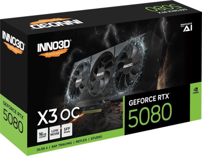 Видеокарта Inno3D GeForce RTX 5080 X3 OC N50803-16D7X-17603930 