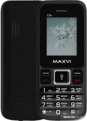 Телефон Maxvi C3n (черный) 