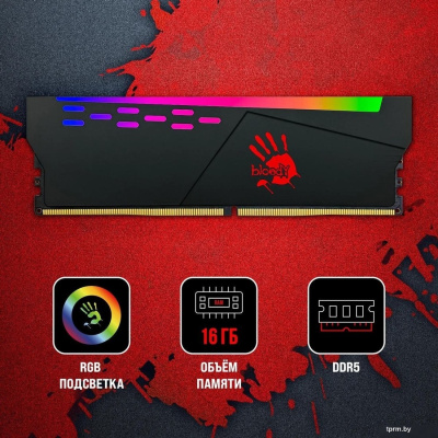 Оперативная память A4Tech Bloody RGB 16ГБ DDR5 4800 МГц BDM016A4800RS 