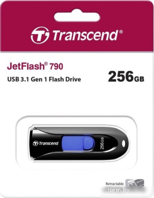 Transcend JetFlash 790 256GB (черный) 