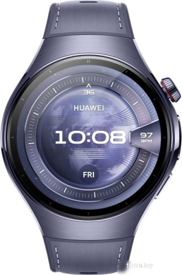 Умные часы Huawei Watch 5 46 мм (фиолетовый, с фиолетовым силиконовым ремешком, международная версия) 