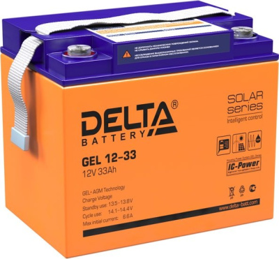 Аккумулятор для ИБП Delta GEL 12-33 (12В/33 А·ч) 