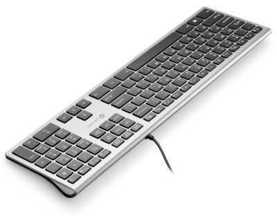 Клавиатура Oklick 890S (серебристый) 