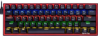 Клавиатура Redragon Fizz (Redragon Melt-Gold, черный/красный) 