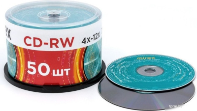 CD-RW диск Mirex 700Mb 12х UL121002A8B (50 шт.) 