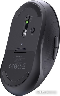 Мышь Baseus F02 Ergonomic Wireless Mouse (черный, без батарейки в комплекте) 