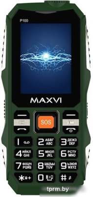 Мобильный телефон Maxvi P100 (зеленый) 