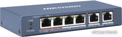 Коммутатор Hikvision DS-3E0106P-E/M 