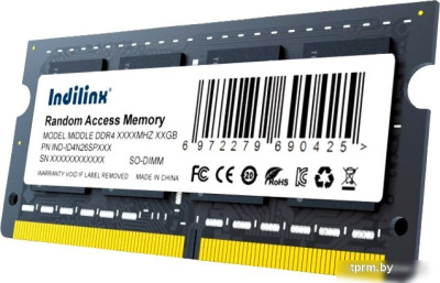 Оперативная память Indilinx 16ГБ DDR4 SODIMM 3200 МГц IND-ID4N32SP16X 