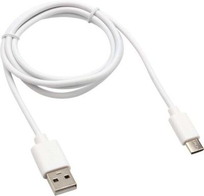 Кабель Rexant 18-1895 USB Type-A - USB Type-C (1 м, белый)