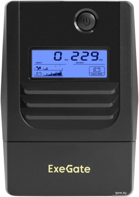 Источник бесперебойного питания ExeGate Smart LB-650.LCD.AVR.2SH.USB 