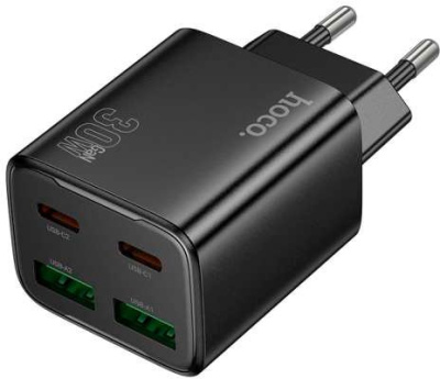 Сетевое зарядное Hoco N56 (черный)