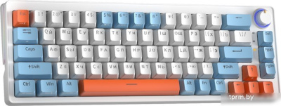 Клавиатура Cyberlynx ZA68 White Blue Orange (TNT Yellow) 
