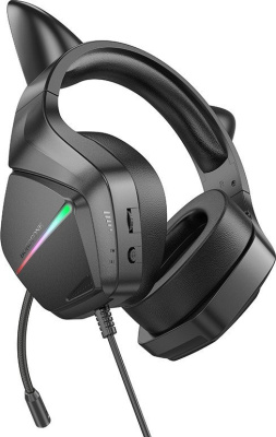 Borofone Elf Cat BO106 (черный/зеленый) 