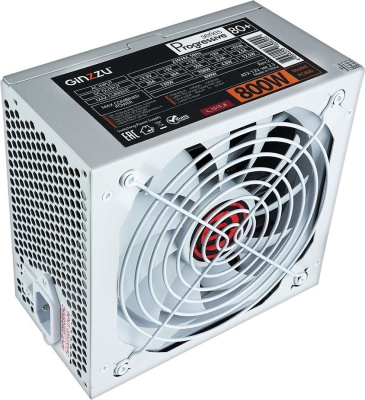 Блок питания Ginzzu PC800 (белый) 