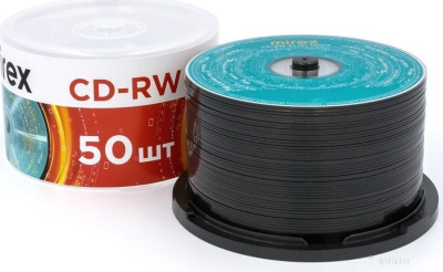 CD-RW диск Mirex 700Mb 12х UL121002A8B (50 шт.) 