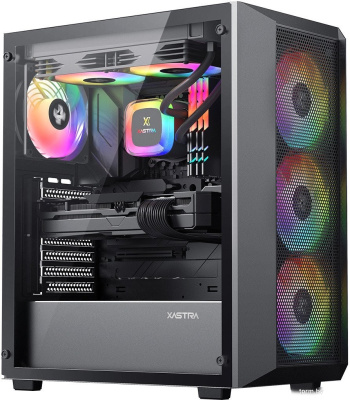 Корпус XASTRA A406 4ARGB (черный) 