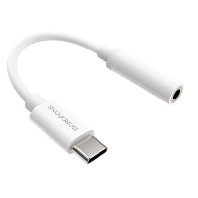 Адаптер Borofone BV13 USB Type-C - 3.5 Jack (белый)