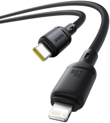 Baseus Silky Series Fast Charging Cable USB Type-C - Lightning (2 м, черный) 