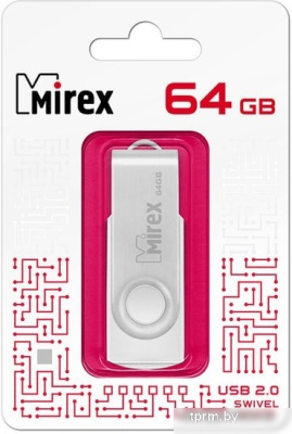 USB Flash Mirex Swivel White 64GB 13600-FMUSWT64 