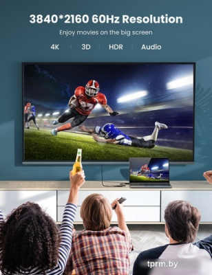 Адаптер Ugreen MM137 70694 HDMI - DisplayPort (0.25 м) 