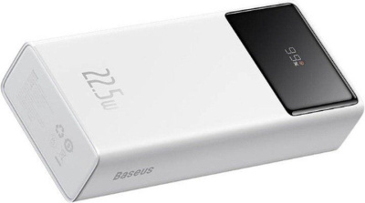 Внешний аккумулятор Baseus Star-Lord Digital Display Fast Charging Power Bank 30000mAh 22.5W (белый) 
