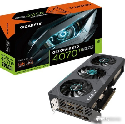 Видеокарта Gigabyte GeForce RTX 4070 Ti Super Eagle OC 16G GV-N407TSEAGLE OC-16GD 