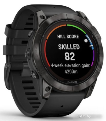 Умные часы Garmin Fenix 7X Pro Sapphire Solar (карбоново-серый титан/черный) 