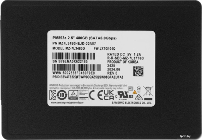 SSD Samsung PM893A 480GB MZ7L3480HEJD-00A07 