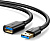 Удлинитель Ugreen US129 USB Type-A - USB Type-A (1.5 м, черный) 