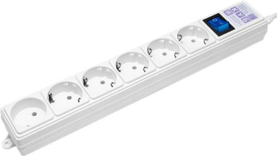 Сетевой фильтр Power Cube Куб SPG(5+1)-16B, 6 розеток, белый [SPG(5+1)-16B-3М] 
