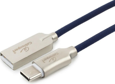 Кабель Cablexpert USB Type-A - USB Type-C CC-P-USBC02Bl-1.8M (1.8 м, синий) 