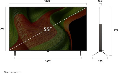 OLED телевизор LG OLED AI B5 OLED55B5RLA 