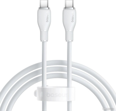 Кабель Baseus Pudding Series Fast Charging Cable 100W USB Type-C - USB Type-C (2 м, белый) 