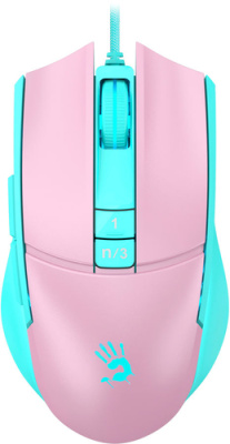 Игровая мышь A4Tech Bloody L65 Max (розовый/голубой)