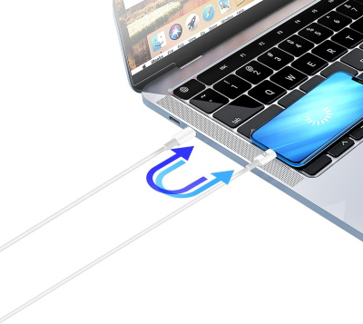 Defender F182 30 Вт USB Type-C - USB Type-C (2 м, белый) 