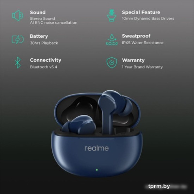 Наушники Realme Buds T110 (темно-синий) 